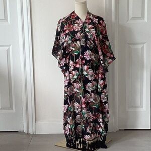 *BUNDLE ONLY* Ella Moss Black and Pink Resort Maxi Dress with Dolman Sleeves